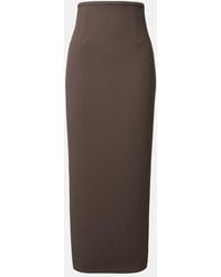 KHAITE - Winton Crepe Maxi Skirt - Lyst