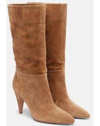 Gianvito Rossi - Elise Suede Boots - Lyst
