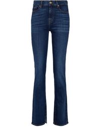 7 For All Mankind Jeans The Straight a vita media - Blu