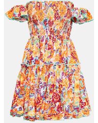 Poupette - Aurora Floral Cotton Minidress - Lyst
