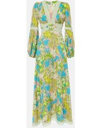 Diane von Furstenberg - Lina Printed Cutout Maxi Dress - Lyst