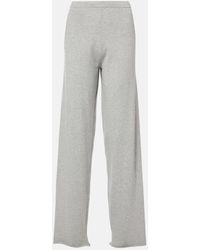 Extreme Cashmere - N°353 Relax Cotton And Cashmere Wide-Leg Pants - Lyst