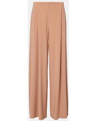 Norma Kamali - Pantaloni A Gamba Larga E Vita Alta - Lyst
