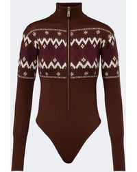 Perfect Moment - Fair Isle Wool Bodysuit - Lyst