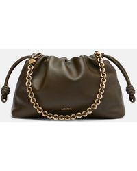 Loewe - Flamenco Medium Leather Clutch - Lyst