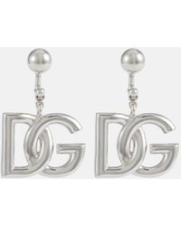 Dolce & Gabbana Argollas con logo DG - Blanco