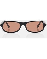 Miu Miu - Logo Rectangular Sunglasses - Lyst