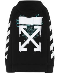 Off-White c/o Virgil Abloh Felpa in cotone con cappuccio - Nero