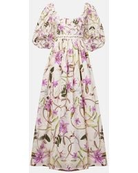 Agua Bendita - Viviane Floral Cotton Maxi Dress - Lyst
