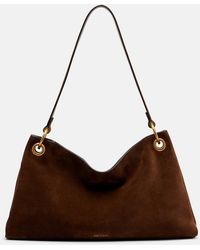 Prada - Etude Large Suede Shoulder Bag - Lyst
