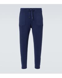 Brunello Cucinelli - Pantalones Deportivos De Jersey De Algodon - Lyst