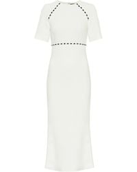 david koma black and white dress