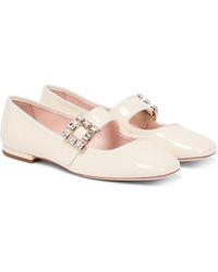 Roger Vivier - Tres Vivier Patent Leather Ballet Flats - Lyst