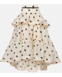 Zimmermann - Falda de 'Crush High Low' - Lyst