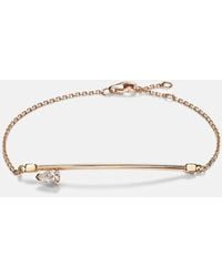 Repossi - Serti Sur Vide 18kt Rose Gold Bracelet With Diamond - Lyst