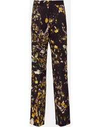 Dries Van Noten - Embroidered High-rise Straight Pants - Lyst