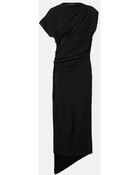 Proenza Schouler - Hallie Draped Midi Dress - Lyst