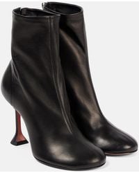 AMINA MUADDI - Iris 95 Leather Ankle Boots - Lyst
