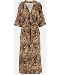Melissa Odabash - Abito Lungo Bonnie Con Stampa Leopardata - Lyst
