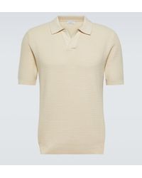 Sunspel - Textured Cotton Polo Shirt - Lyst