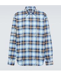 Amiri - Staggered Plaid Flannel, Long Sleeves, , 100% Cotton, Size: Large - Lyst