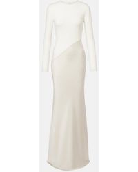 Roland Mouret - Satin And Jersey Gown - Lyst
