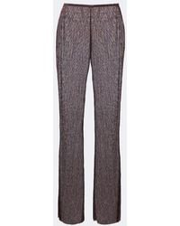 Cala De La Cruz - Dries Knitted Lame Wide-Leg Pants - Lyst