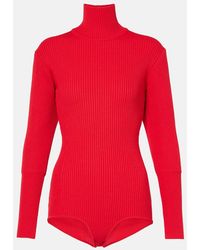 Magda Butrym - Ribbed-Knit Turtleneck Bodysuit - Lyst