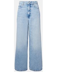 Ganni - Mid-Rise Wide-Leg Jeans - Lyst