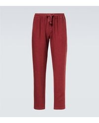 Fedeli - Linen Tapered Pants - Lyst