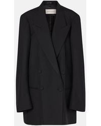Dries Van Noten - Double-Breasted Wool Blazer - Lyst