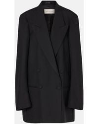 Dries Van Noten - Double-Breasted Wool Blazer - Lyst