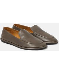 The Row - Canal Leather Loafers - Lyst