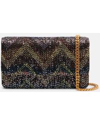 Missoni - Caperdoni Small Leather-Trimmed Sequined Crossbody Bag - Lyst