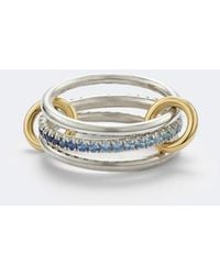 Spinelli Kilcollin - Tigris Sterling And 18Kt Ring With Sapphires - Lyst