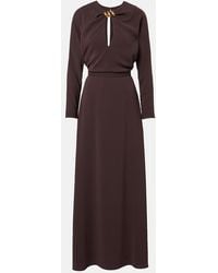 Max Mara - Embellished Cady Maxi Dress - Lyst