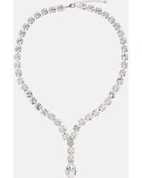 Jennifer Behr - Teardrop Crystal-embellished Necklace - Lyst