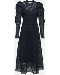 Ulla Johnson - Vestido Midi Marlena De Punto - Lyst