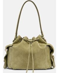 Acne Studios - Multipocket Mini Suede Bucket Bag - Lyst