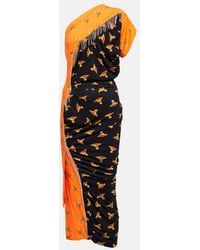 Vivienne Westwood - Andalouse Graphic-print One-shoulder Dress - Lyst