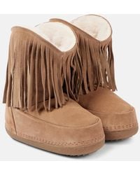 Inuikii - Botas De Nieve Cowboy Fringes De Piel - Lyst