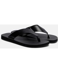 The Row - Dune Leather Thong Sandals - Lyst