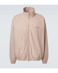 Acne Studios - Logo Cotton Poplin Blouson Jacket - Lyst