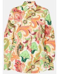 Etro - Paisley Cotton-Blend Poplin Shirt - Lyst