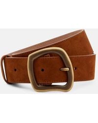 Gabriela Hearst - Simone Medium Suede Belt - Lyst