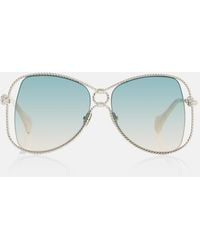 Aquazzura - Malibu Oversized Sunglasses - Lyst