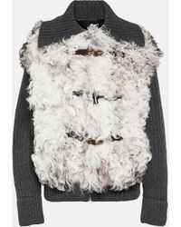 Alanui - The Big Chill Shearling And Wool Jacket - Lyst