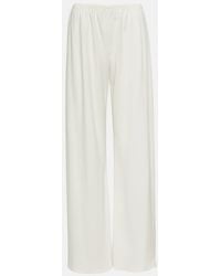 The Row - Gala Double-Cady Wide-Leg Pants - Lyst