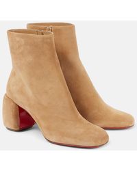 Christian Louboutin - Minny Booty 70 Suede Ankle Boots - Lyst