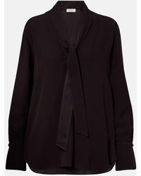 Agnona - Blusa De Jersey Con Lazada - Lyst
